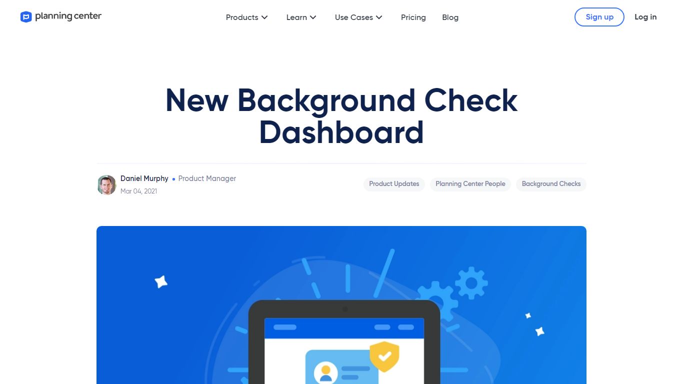 New Background Check Dashboard - Planning Center