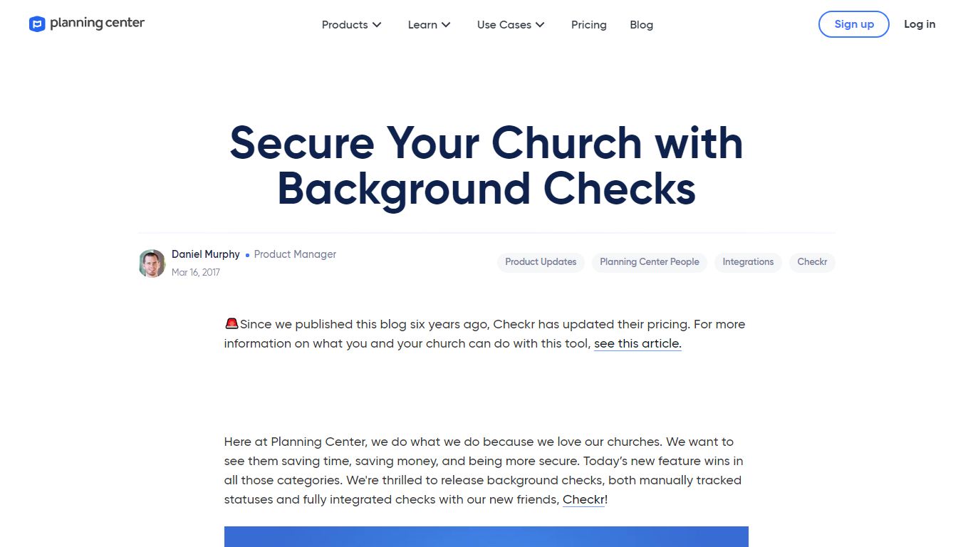 Secure Your Church with Background Checks - Planning Center